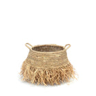 The Raffia Deluxe Baskets - Natural - Medium in raffia — handmade luxury storage basket curated by Laiyahome