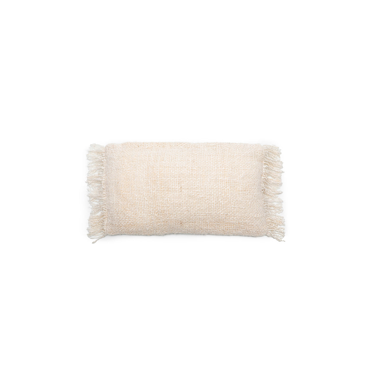 The Oh My Gee Cushion Cover - Cream - 30x50 in cotton — handmade luxury cushion cover curated by Laiyahome