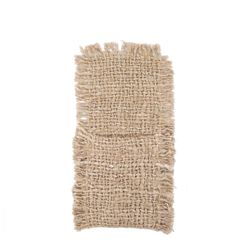 The Oh My Gee Cutlery Holder - Beige in cotton — handmade luxury knife rest curated by Laiyahome