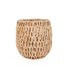 The Louh Louh Basket - Natural - L in palm leaf — handmade luxury storage basket curated by Laiyahome
