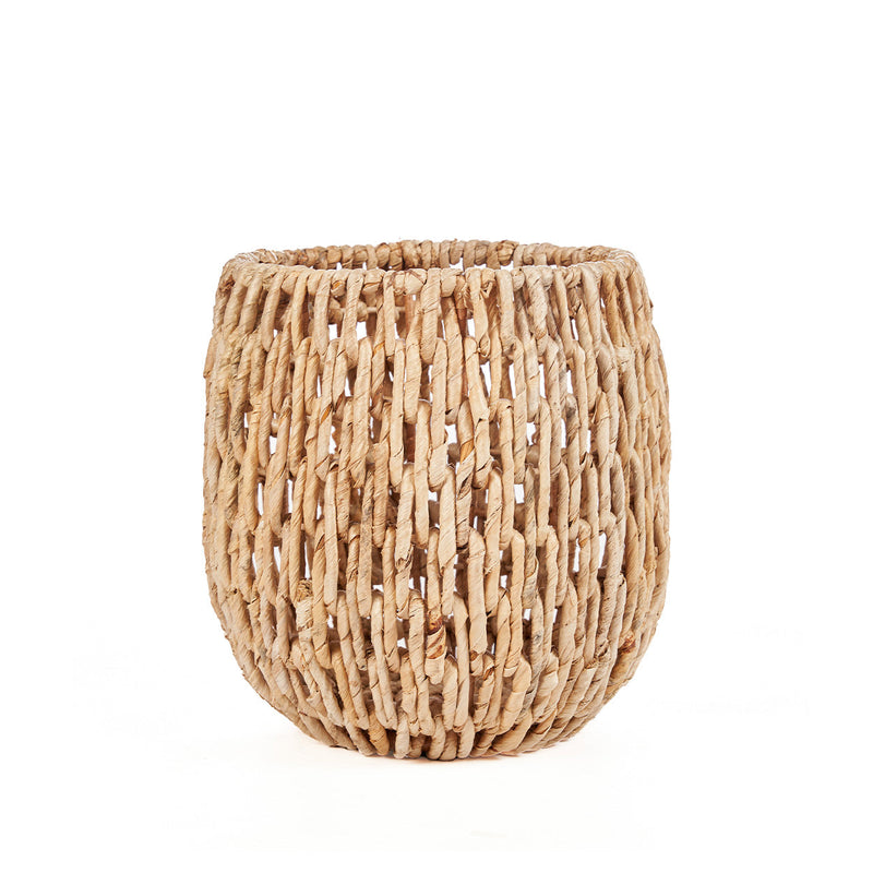 The Louh Louh Basket - Natural - L in palm leaf — handmade luxury storage basket curated by Laiyahome