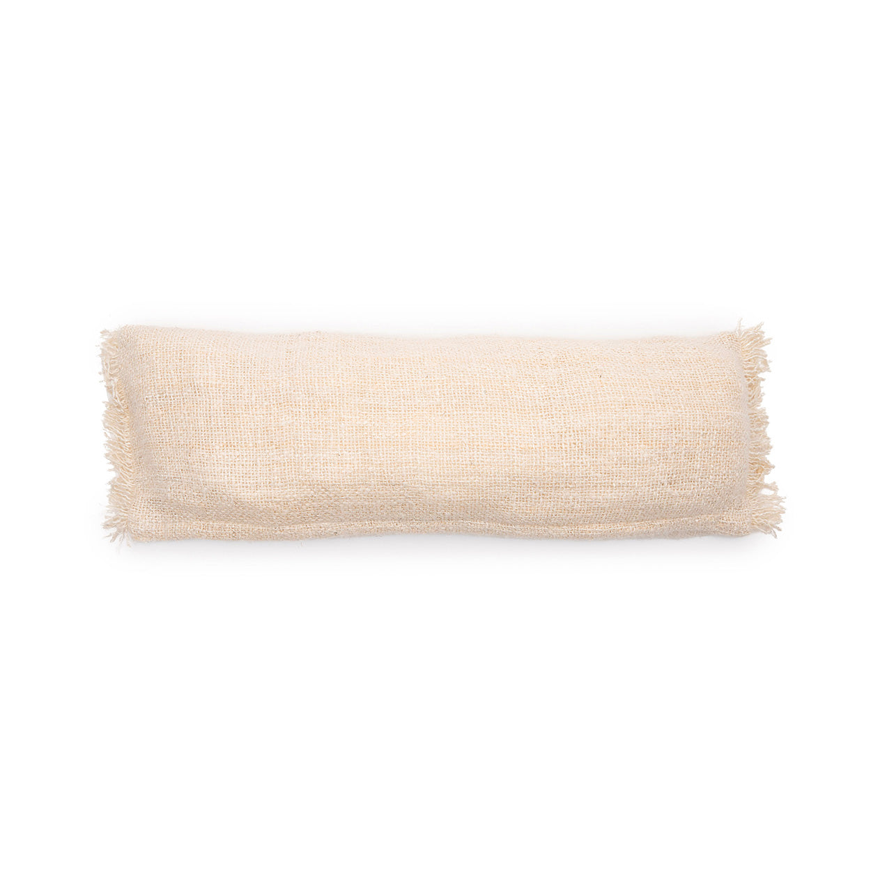 The Oh My Gee Cushion Cover - Cream - 35x100 in cotton — handmade luxury cushion cover curated by Laiyahome