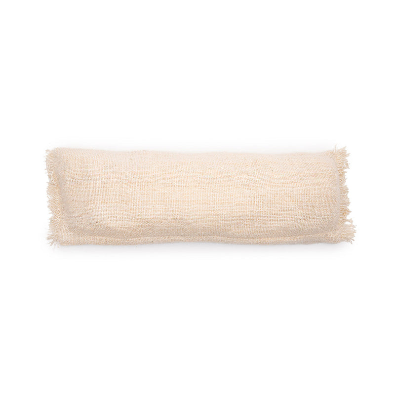 The Oh My Gee Cushion Cover - Cream - 35x100 in cotton — handmade luxury cushion cover curated by Laiyahome