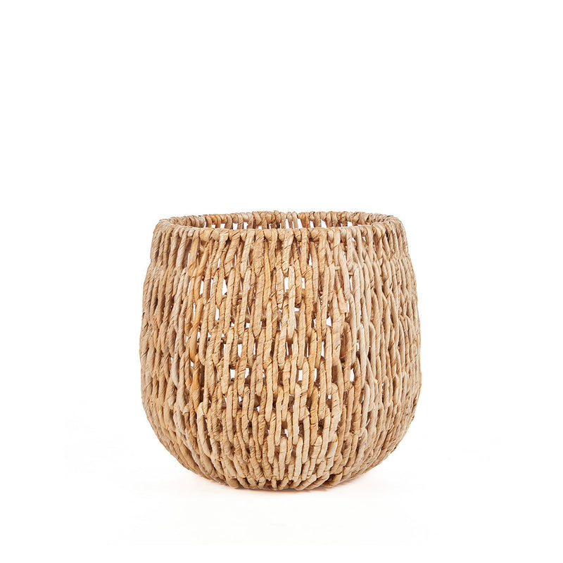 The Louh Louh Basket - Natural - M in palm leaf — handmade luxury storage basket curated by Laiyahome