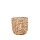 The Louh Louh Basket - Natural - S in palm leaf — handmade luxury storage basket curated by Laiyahome