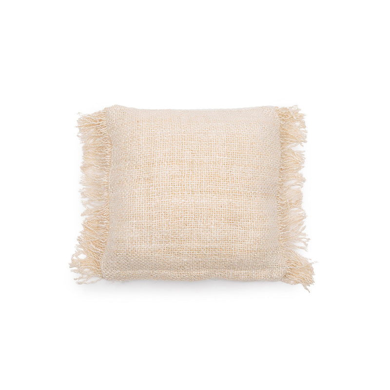 The Oh My Gee Cushion Cover - Cream - 40x40 in cotton — handmade luxury cushion cover curated by Laiyahome