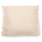 The Oh My Gee Cushion Cover - Cream - 60x60 in cotton — handmade luxury cushion cover curated by Laiyahome