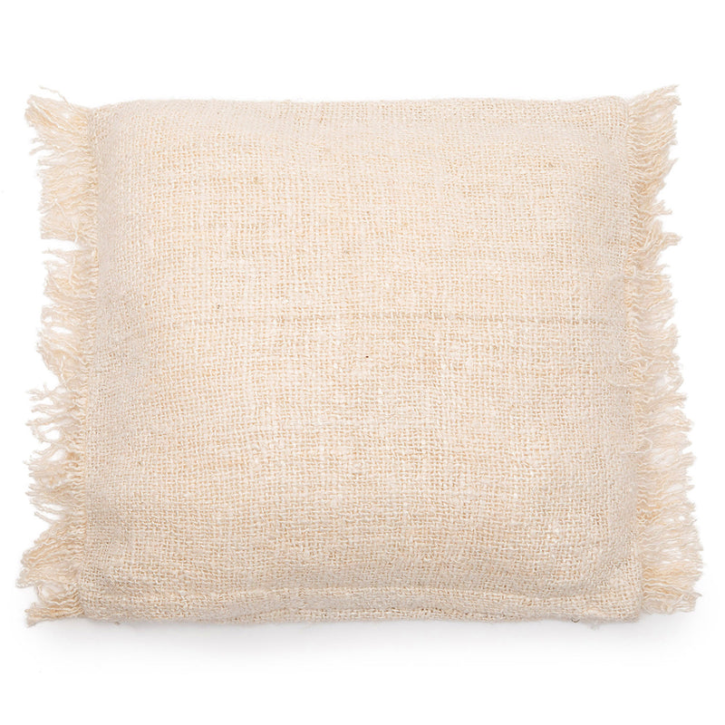 The Oh My Gee Cushion Cover - Cream - 60x60 in cotton — handmade luxury cushion cover curated by Laiyahome