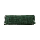 The Oh My Gee Cushion Cover - Forest Green - 35x100 in cotton — handmade luxury cushion cover curated by Laiyahome