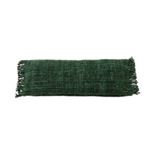 The Oh My Gee Cushion Cover - Forest Green - 35x100 in cotton — handmade luxury cushion cover curated by Laiyahome