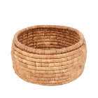 The Sarvatah Basket - Natural in palm leaf — handmade luxury storage basket curated by Laiyahome