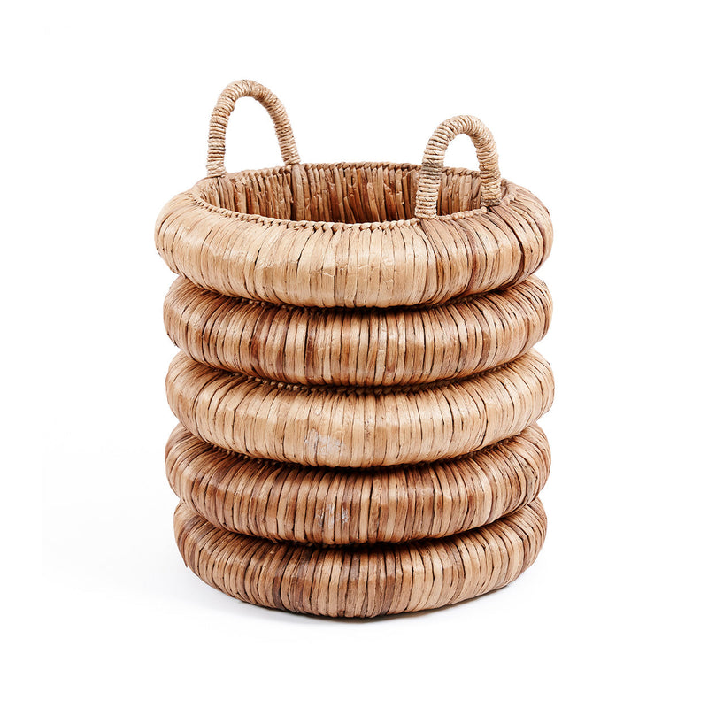 The Chunky Basket in seagrass — handmade luxury storage basket curated by Laiyahome