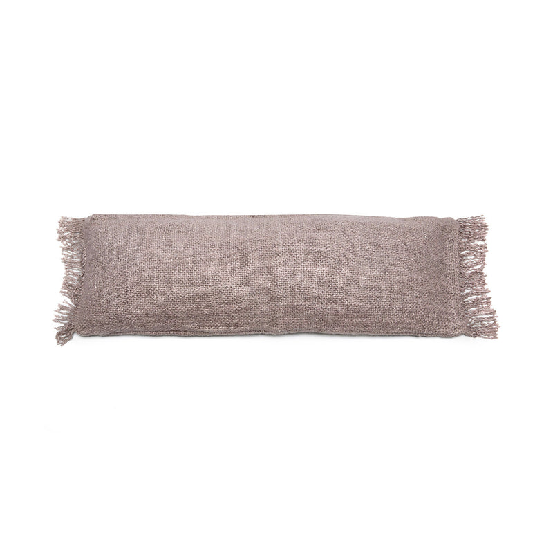 The Oh My Gee Cushion Cover - Pearl Grey - 35x100 in cotton — handmade luxury cushion cover curated by Laiyahome