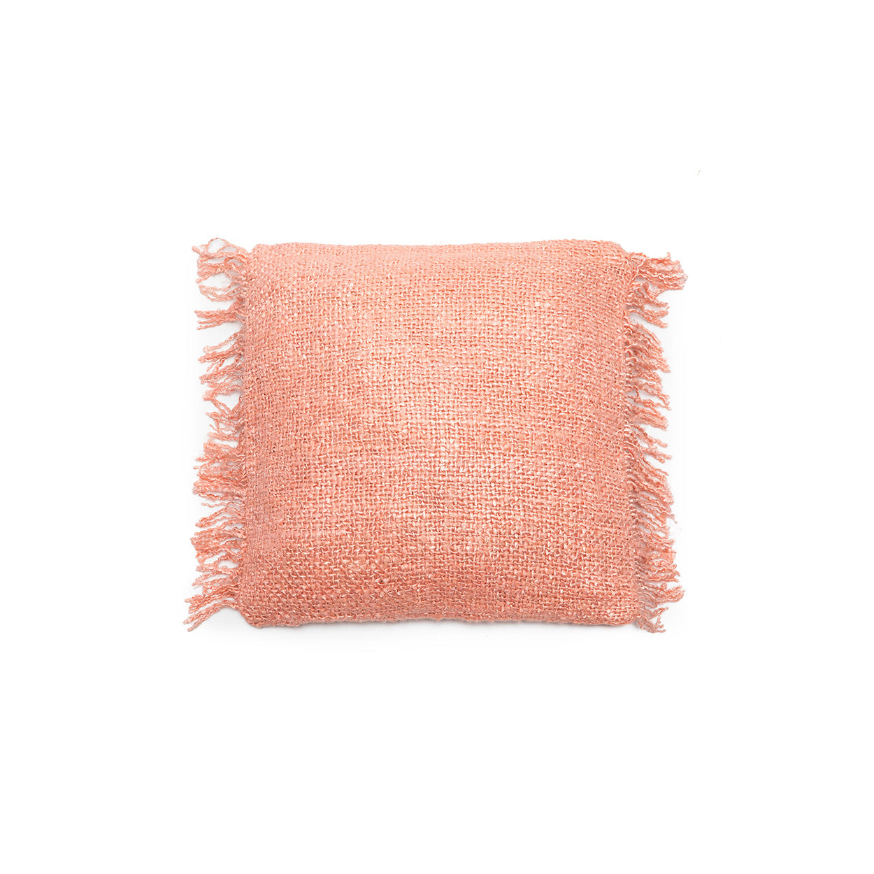 The Oh My Gee Cushion Cover - Salmon Pink - 40x40 in cotton — handmade luxury cushion cover curated by Laiyahome