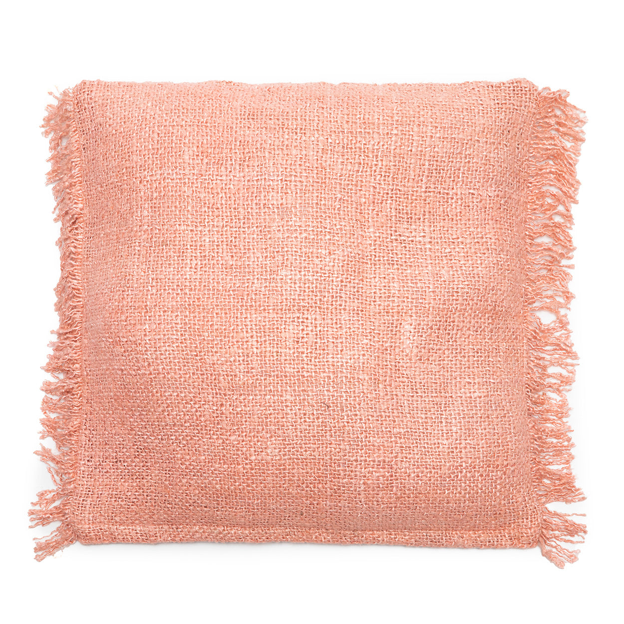 The Oh My Gee Cushion Cover - Salmon Pink - 60x60 in cotton — handmade luxury cushion cover curated by Laiyahome