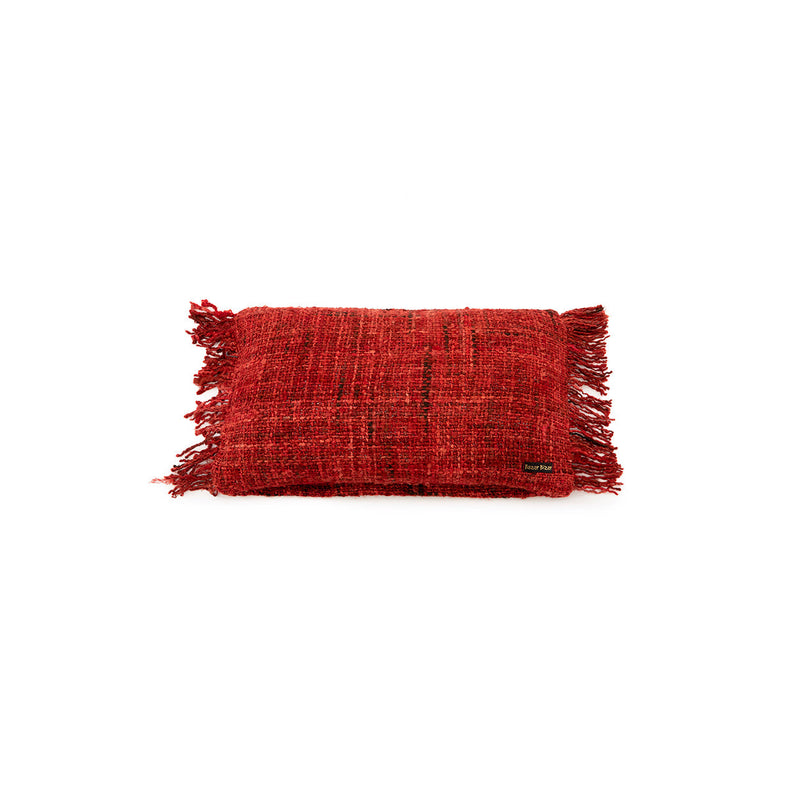 The Oh My Gee Cushion Cover - Cherry Red - 30x50 in cotton — handmade luxury cushion cover curated by Laiyahome