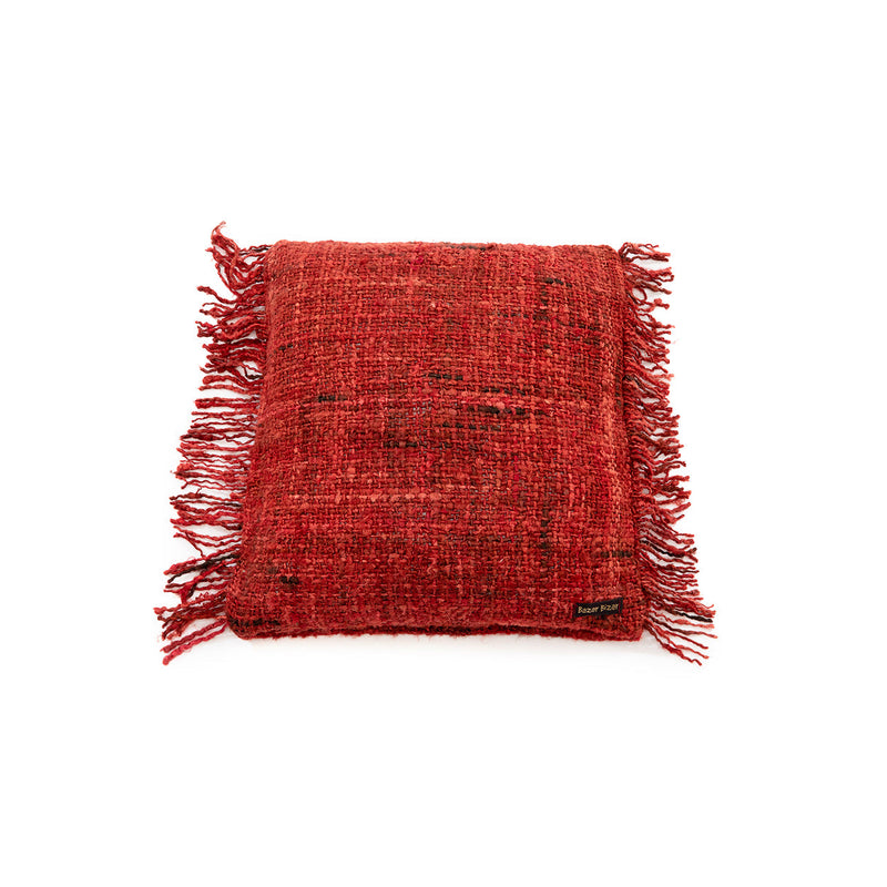 The Oh My Gee Cushion Cover - Cherry Red - 40x40 in cotton — handmade luxury cushion cover curated by Laiyahome