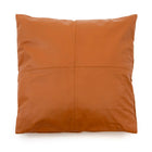 The Four Panel Leather Cushion Cover - Camel - 60x60 in leather — handmade luxury cushion cover curated by Laiyahome