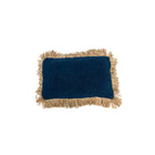 The Saint Tropez Cushion Cover - Blue Natural - 30x50 in cotton — handmade luxury cushion cover curated by Laiyahome