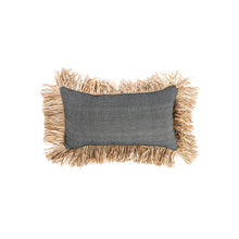 The Cotton Bonita Cushion Cover - Natural Black - 30x50 in cotton — handmade luxury cushion cover curated by Laiyahome