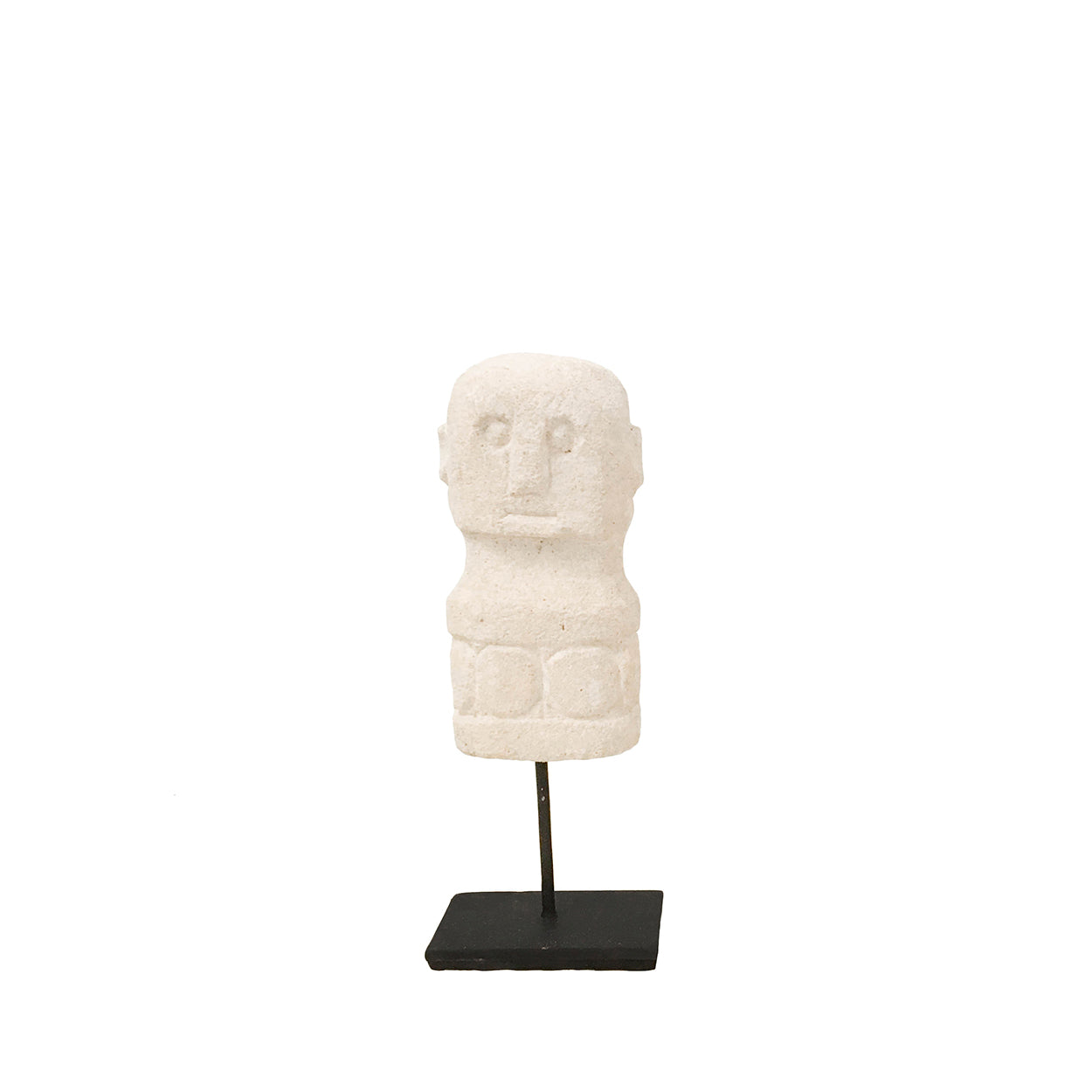 The Sumba Man on Stand in stone — handmade luxury standing decoration curated by Laiyahome