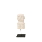 The Sumba Man on Stand in stone — handmade luxury standing decoration curated by Laiyahome