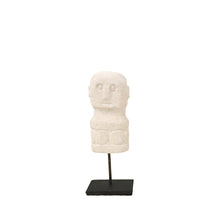 The Sumba Man on Stand in stone — handmade luxury standing decoration curated by Laiyahome