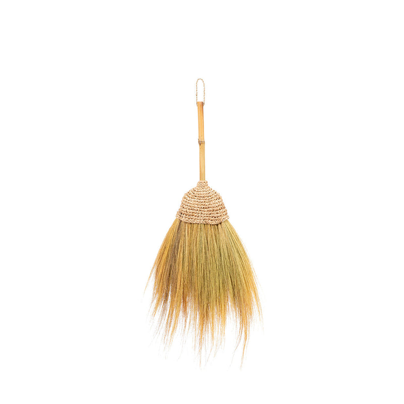The Raffia Broom - Natural in raffia — handmade luxury broom curated by Laiyahome