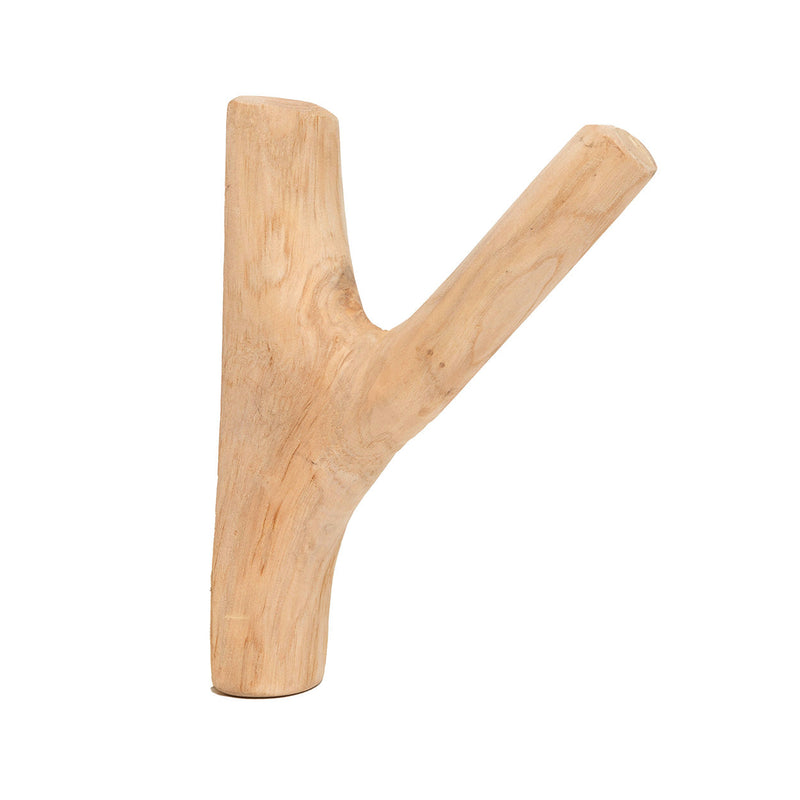 The Hook - Natural in wood — handmade luxury clothing hanger curated by Laiyahome