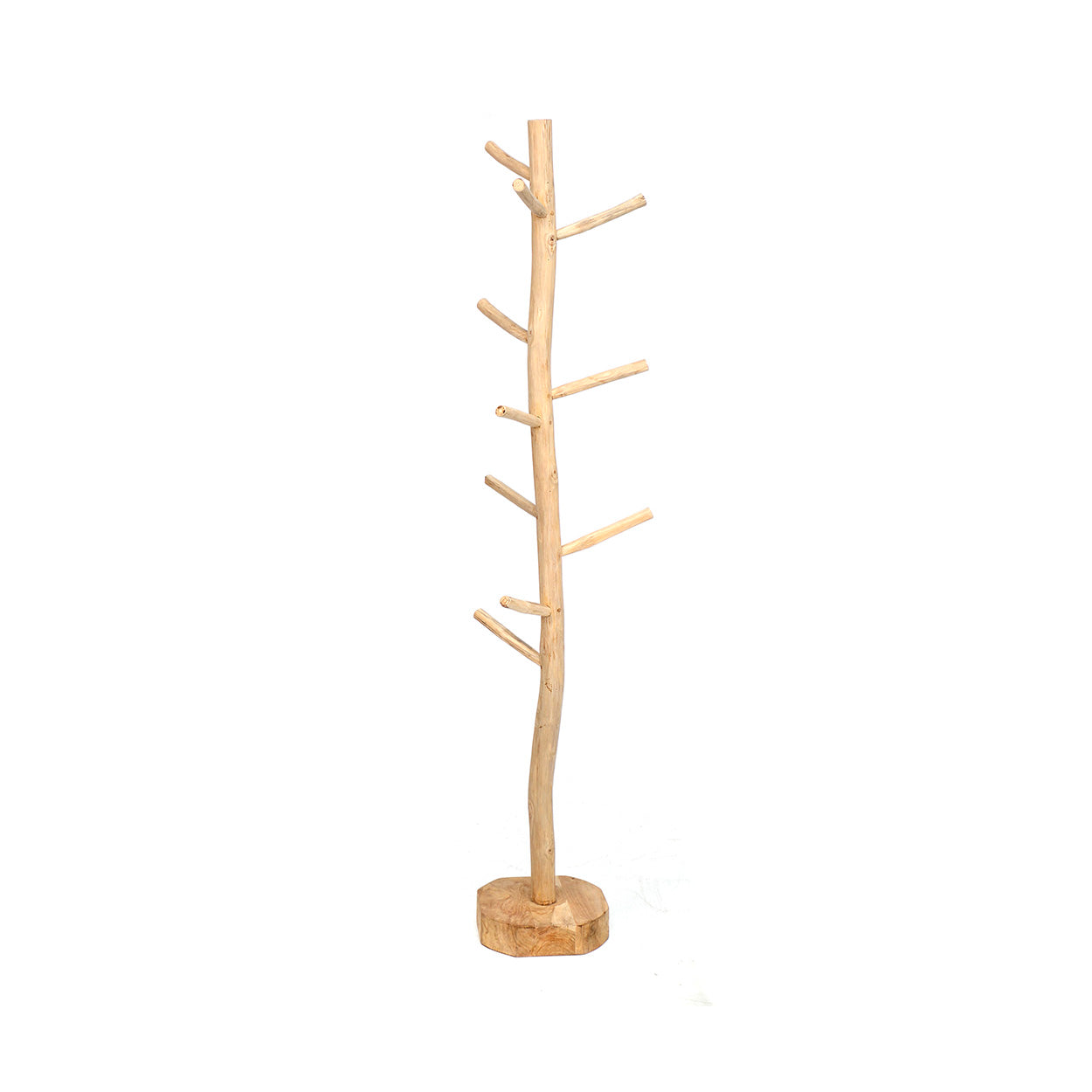 The Coat Hanger - Natural in wood — handmade luxury coat stand curated by Laiyahome