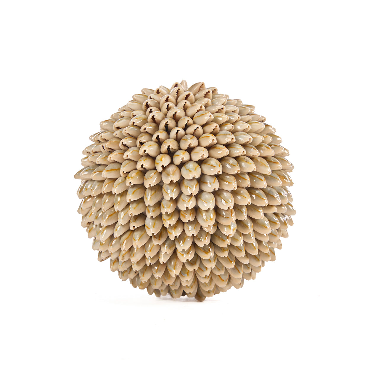 The Oluolu Shell Ball - L in shell — handmade luxury decorative object curated by Laiyahome