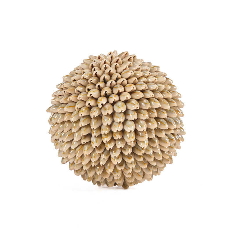 The Oluolu Shell Ball - L in shell — handmade luxury decorative object curated by Laiyahome