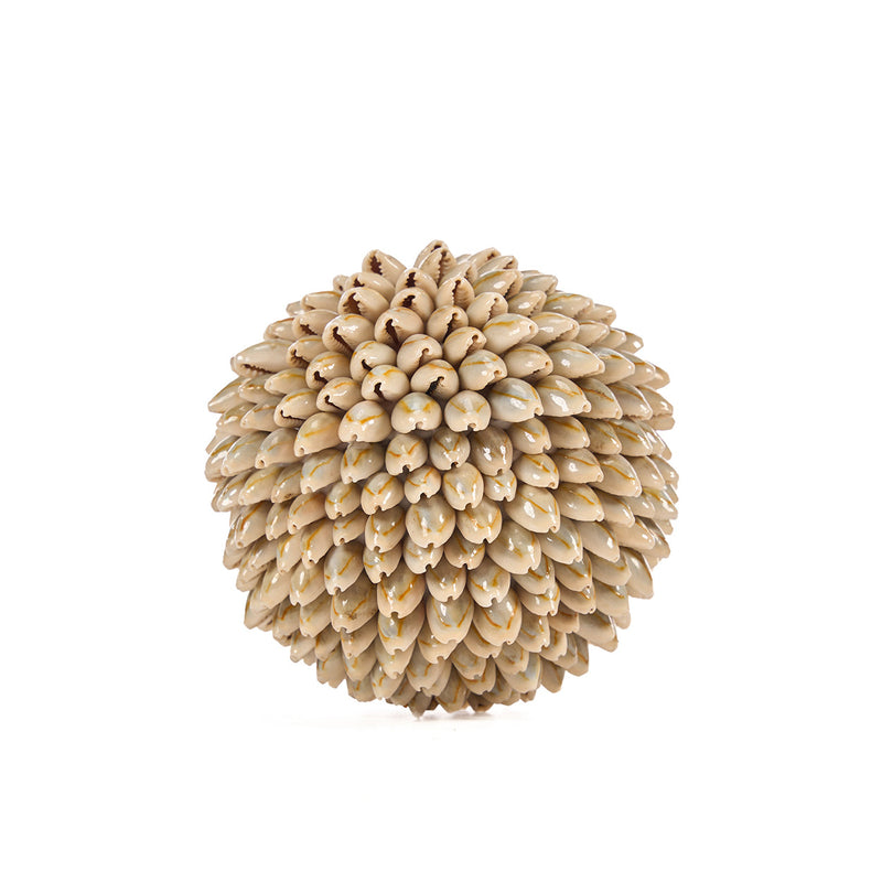 The Oluolu Shell Ball - M in shell — handmade luxury decorative object curated by Laiyahome