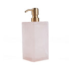 The Resin Soap Dispenser - Pink White in polyresin — handmade luxury soap dispenser curated by Laiyahome