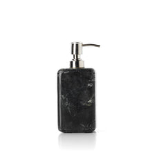 The Marble Soap Dispenser - Marine Black – marble soap dispenser in marine black – product view 1