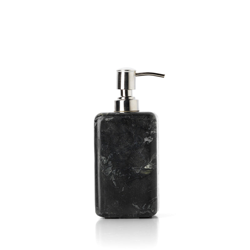 The Marble Soap Dispenser - Marine Black – marble soap dispenser in marine black – product view 1