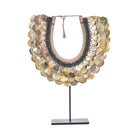 The Clam Couture on Stand - Natural in shell — handmade luxury standing decoration curated by Laiyahome