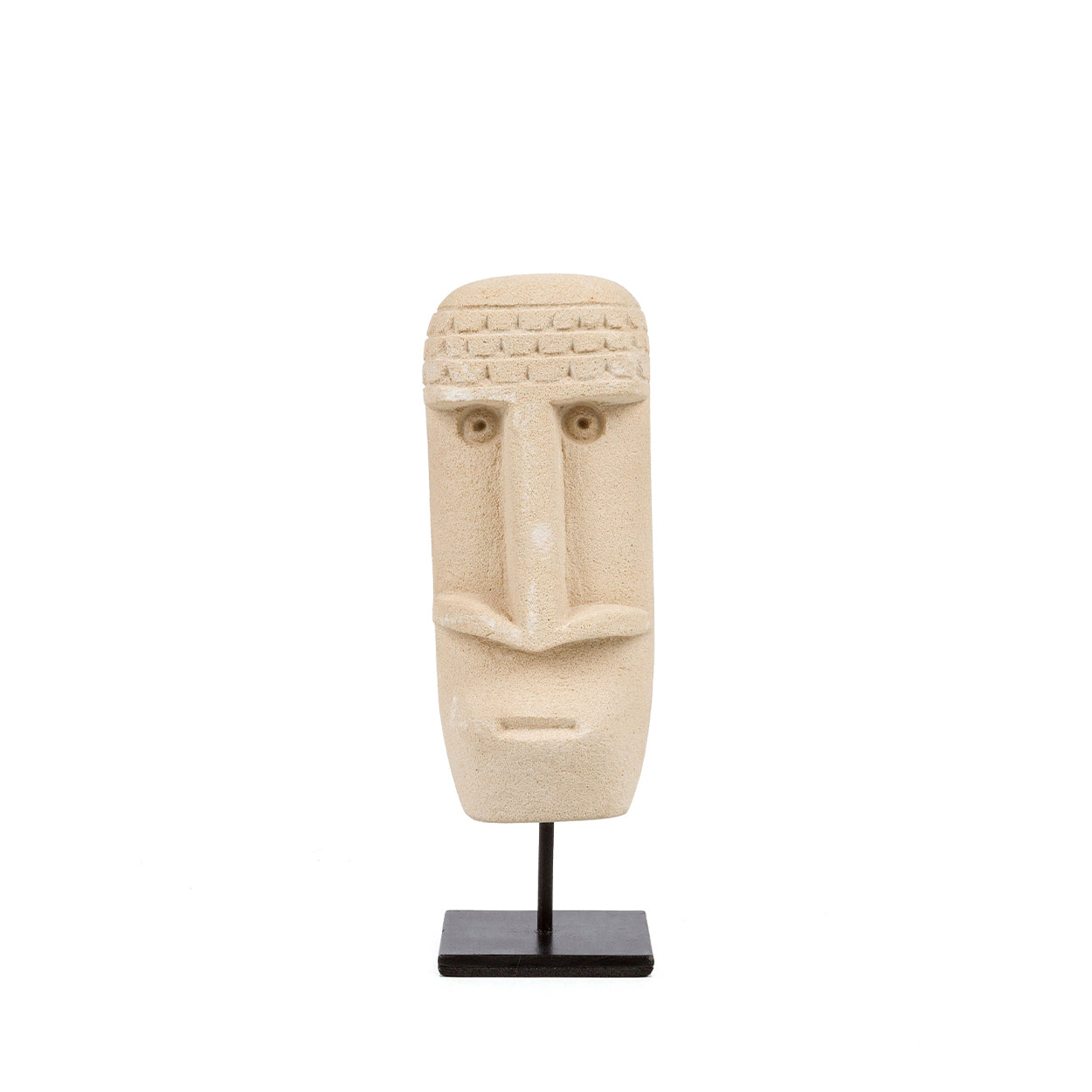 The Sumba Stone #21 on Stand in stone — handmade luxury standing decoration curated by Laiyahome