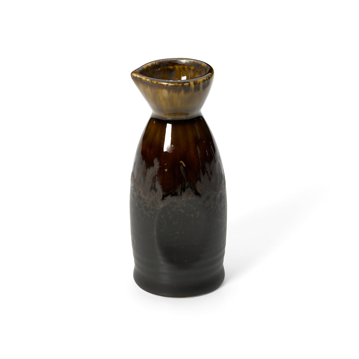 The Merapi Saké Pourer - Brown in ceramic — handmade luxury carafe curated by Laiyahome