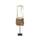 The Shell Purse on Stand in shell — handmade luxury standing decoration curated by Laiyahome