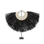 The Alang Cowrie on Stand in grass — handmade luxury standing decoration curated by Laiyahome
