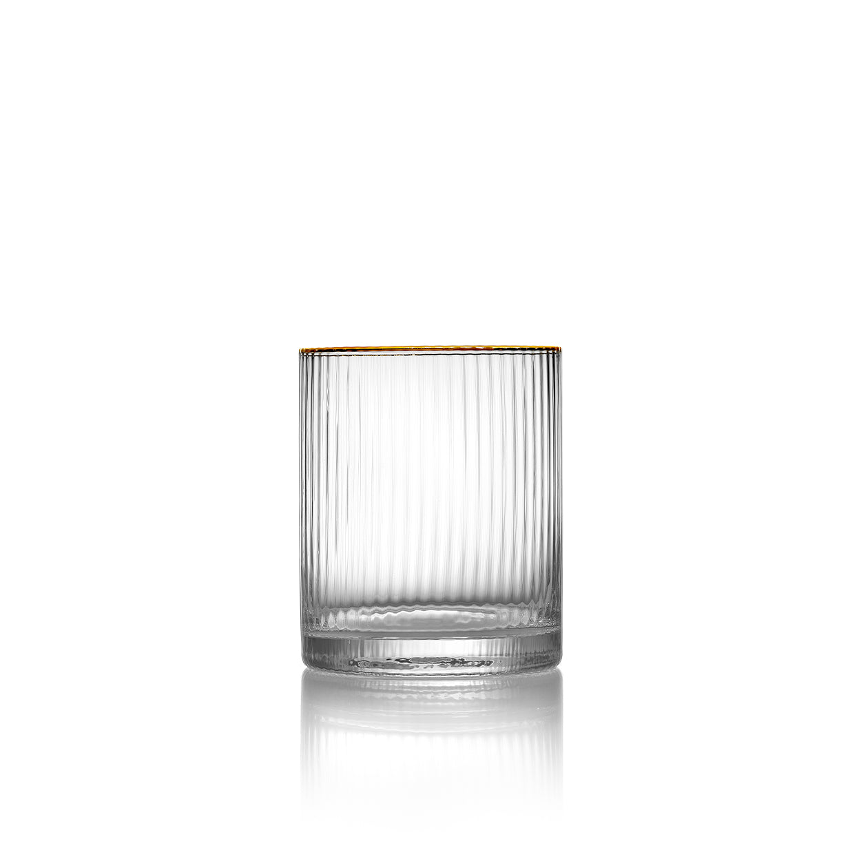 The Golden Sip Lowball - Natural Gold in glass — handmade luxury water glass curated by Laiyahome