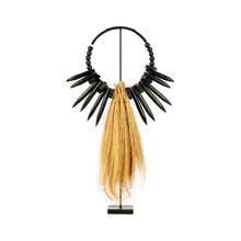 The Rayung Wood on Stand in grass — handmade luxury standing decoration curated by Laiyahome