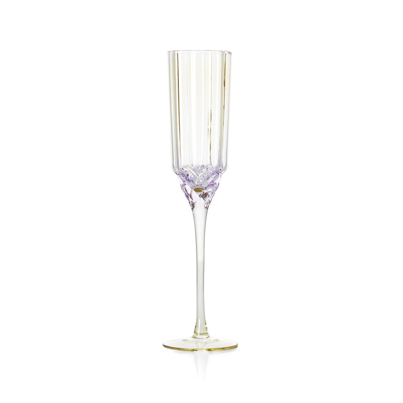 The Pink Blush Champagne Flute - Pink in glass — handmade luxury wine glass curated by Laiyahome