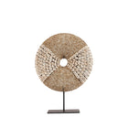 The Doh Nuts on Stand - Natural White in shell — handmade luxury standing decoration curated by Laiyahome
