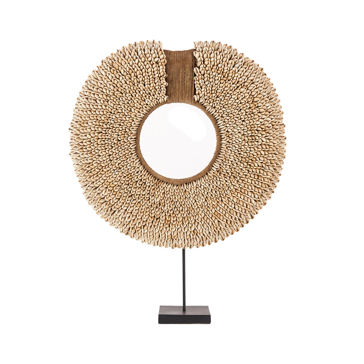 The Shell Réunion on Stand - Natural in shell — handmade luxury standing decoration curated by Laiyahome