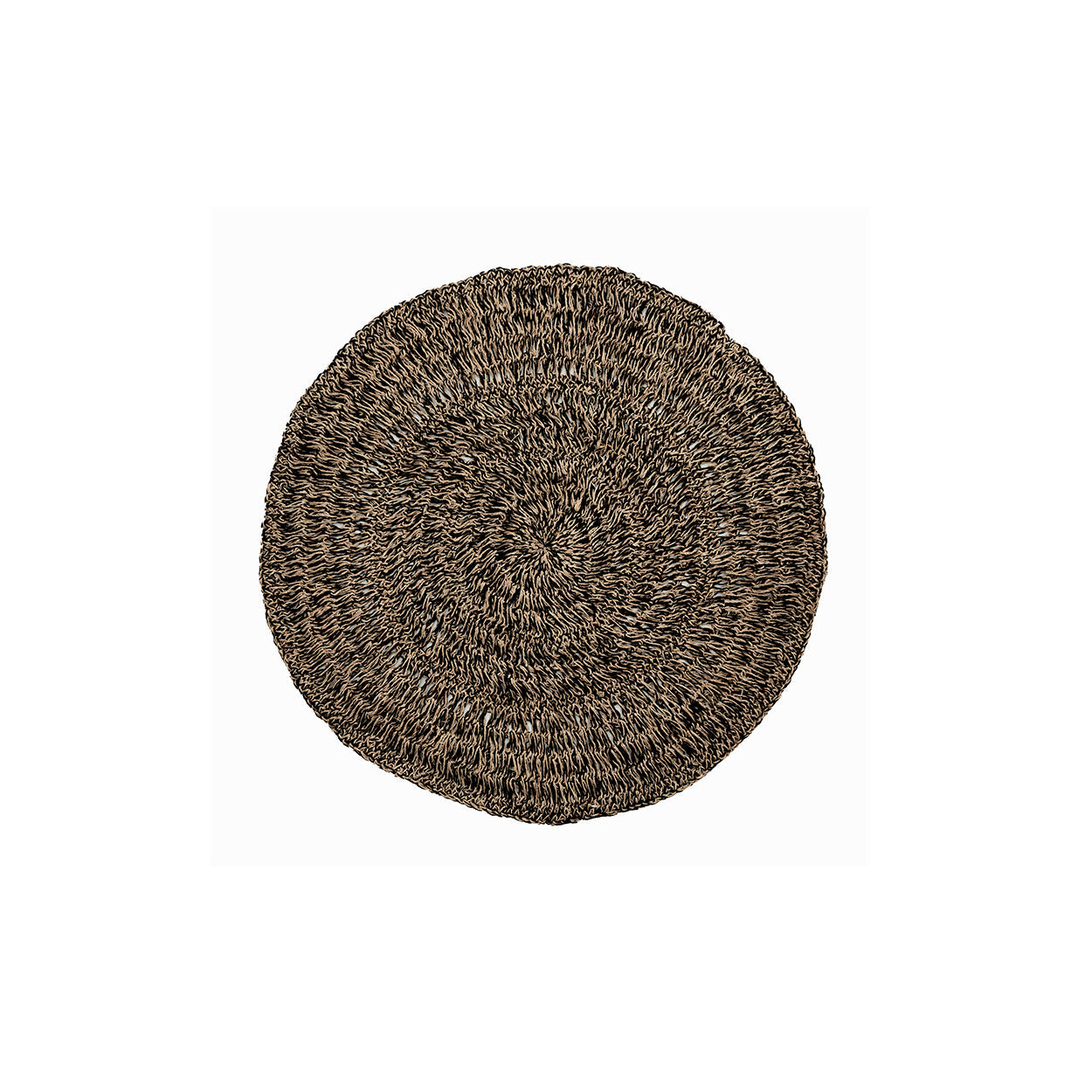 The Seagrass Carpet - Natural Black - 100 in seagrass — handmade luxury area rug curated by Laiyahome