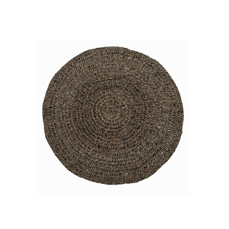 The Seagrass Carpet - Natural Black - 150 in seagrass — handmade luxury area rug curated by Laiyahome