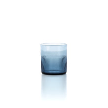 The Azure Rippled Low Tumbler - Blue in glass — handmade luxury tumbler curated by Laiyahome