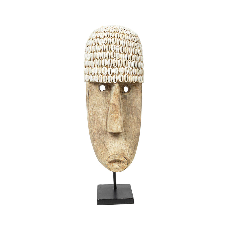 The Cowrie Mask on Stand - Large